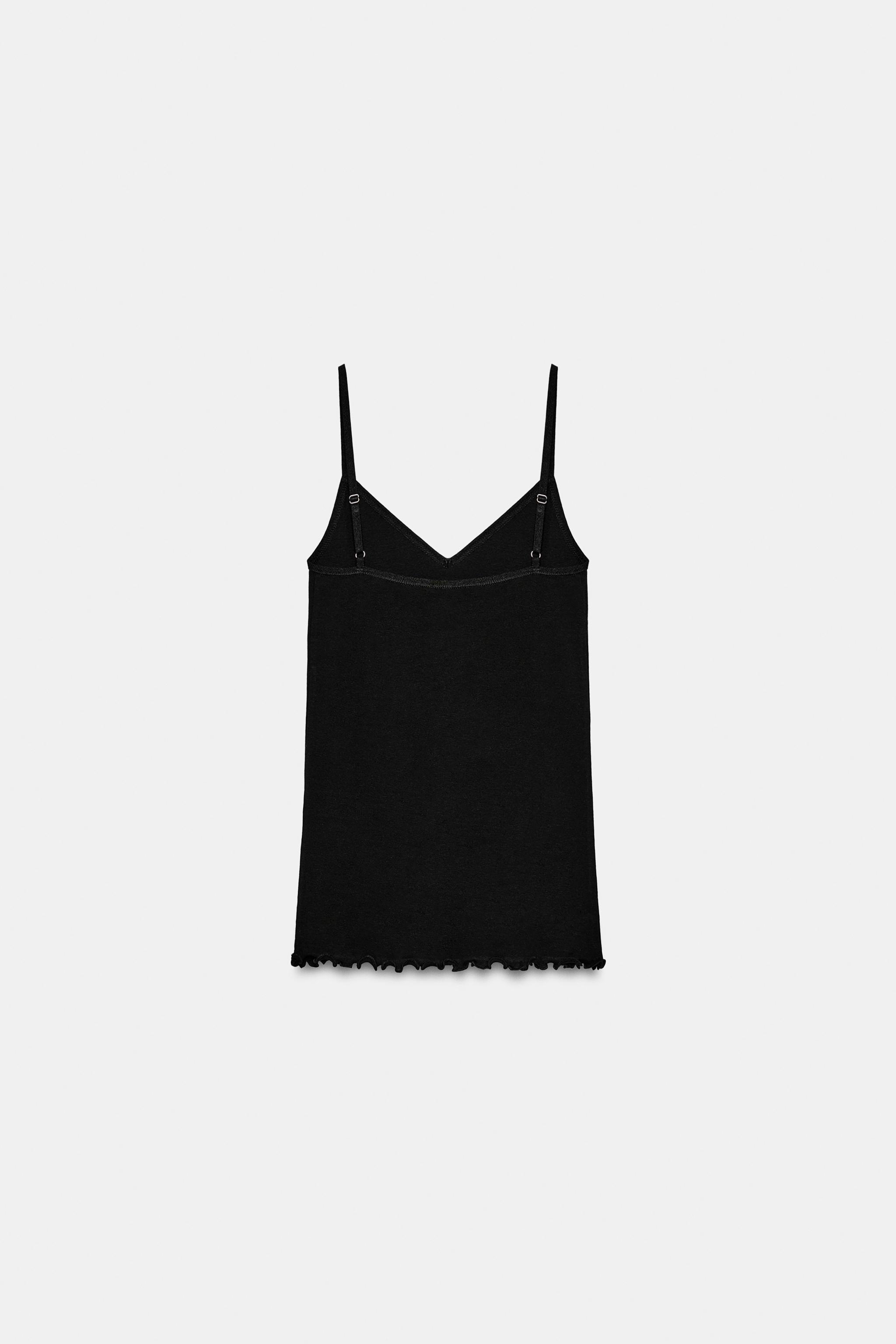 COTTON STRAP TOP